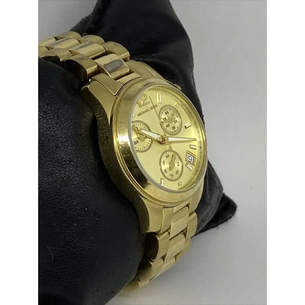 Michael Kors Runway MK5384 Women's Gold Stainless Steel Analog Dial Watch RQ199 - Picture 5 of 11